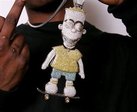 gucci mane bart simpson chain replica|Bart Simpson Gucci Mane.